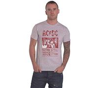 AC/DC Men's Highway To Hell World Tour 1979/80 T-shirt Grey