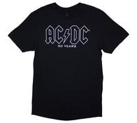 AC/DC Men's History Logo T-Shirt in Black | Size: 2XL AC/DC Black 2XL
