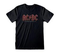 AC/DC Men's Let There Be Rock T-Shirt in Black | Size: Medium AC/DC Black M