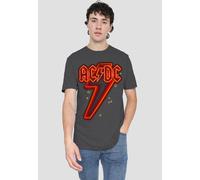 AC/DC Men's Neon Bolt T-Shirt, Charcoal | Size: Medium AC/DC Charcoal M