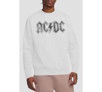 AC/DC Men's Paisley Logo Crew Sweatshirt, White | Size: 2XL AC/DC White 2XL
