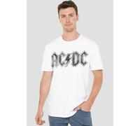 AC/DC Men's Paisley Logo T-Shirt, White | Size: Large AC/DC White L