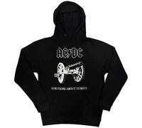 AC/DC Mens Pullover Hoodie About to Rock Black (2XL)