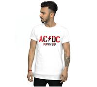 AC/DC Men's PWR UP Photo Logo T-Shirt in White | Size: 5XL AC/DC White 5XL