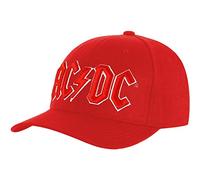 AC/DC Unisex Baseball Cap: Red Logo (Red) - AC/DC - Clothing