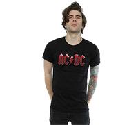 AC/DC Men's Red Ice Logo T-Shirt Medium Black