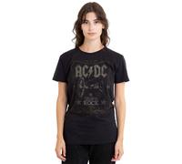 AC/DC Men's Rock Label T-Shirt, Black | Size: 2XL AC/DC Black 2XL