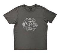 AC/DC Men's Rock Or Bust Cotton T-Shirt in Charcoal | Size: 2XL AC/DC Charcoal 2XL