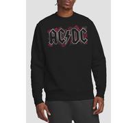 AC/DC Men's Roses Logo Crew Sweatshirt, Black | Size: 2XL AC/DC Black 2XL