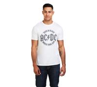 AC/DC Men's Tour Emblem T-Shirt in White | Size: Medium AC/DC White M
