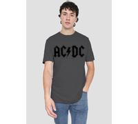 ACDC AC DC Worn Logo T-Shirt-Charcoal 3XL Grey