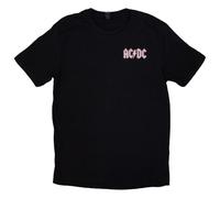 AC/DC Unisex T-Shirt: Mini Logo / Dirty Deeds (Back Print) (Large)