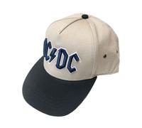 Classic Band Logo Snapback Baseball Cap AC/DC Brown One Size