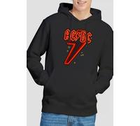 AC/DC Neon Bolt Hoodie, Black AC/DC Black XXL