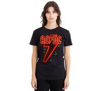 AC/DC Neon Bolt Ladies T Shirt, Black AC/DC Black XXL