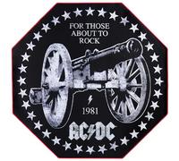 AC/DC - Non-slip Gamer Floor Mat for Gaming chairs and office chairs - 1 m x 1 m