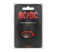 AC/DC Oval Band Logo Pin Badge in Black AC/DC Black One Size