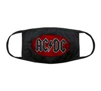 AC/DC Oval Logo Face Mask (One Size) (Black/Red)