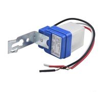 AC/DC Photocell Sensor Switch for Street Lights - Auto On/Off Light Control with 12V/24V/220V Input, 10A Load, 50-60, Compatible with Solar & Out(220V)