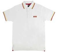(M, White) AC/DC Voltage Logo Polo Shirt