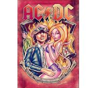 AC/DC Poster Vintage Rock Band Heavy Metal Wall Art Picture A4