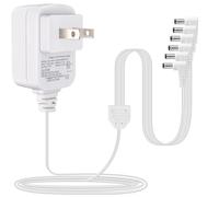 AC/DC Power Adapter Compatible with Lemax Lighted Village Collections 74254 94563 94565 94566 94527 94564, 4.5V 6 Output for Christmas Halloween Village Houses Building Decorations Accessories