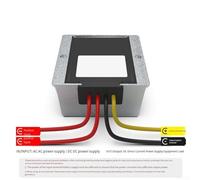 AC-DC Power Converter 12V/24V AC to 12V DC 5A 60W Voltage Regulator with IP68 Waterproof and Overheat Protection for Industrial Use, Silver