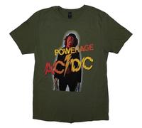 AC/DC Powerage Band Logo T Shirt M Green