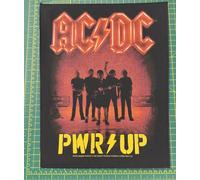 AC/DC Pwr Up Band Large Size Printed Sew On Back Patch Officially Licensed