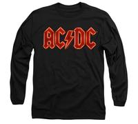 AC/DC Pwr Up Logo Mens Long Sleeve T Shirt, Black, M