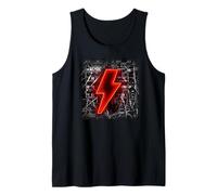 AC/DC PWR UP Neon Bolt and Wires Album Art Tank Top