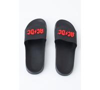 AC/DC - Red Logo - Slides - black - S - Synthetic/Synthetic/Rubber,Synthetics S