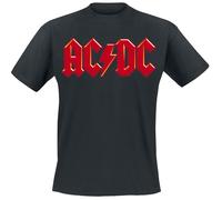 AC/DC Red Logo T-Shirt black 5XL