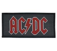 AC/DC Red Logo Unisex Patch standard, 100% polyester,
