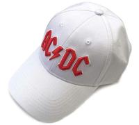 AC/DC Red Logo White Baseball Cap