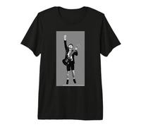 AC DC Rock Guitar Schoolboy Pose Thunder Stage Premium T-Shirt