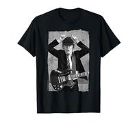 AC/DC Rock Music Band Angus Young Distressed Photo T-Shirt