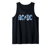 AC/DC Rock Music Band Blue Ice Logo Tank Top