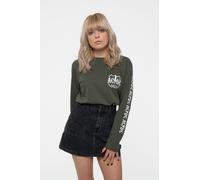 AC/DC Rock Or Bust Since 1973 Long Sleeve T-Shirt in Green | Size: Small AC/DC Green S