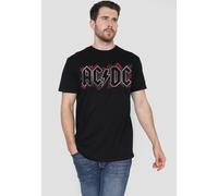 AC/DC Roses Logo T-Shirt, Black AC/DC Black 5XL