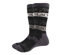 AC/DC Socks Back In Black Band Logo new Official Unisex Black (UK Size 7 - 11)
