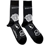 AC/DC Socks Icons Band Logo Official Unisex Black (UK Size 7-11) One Size