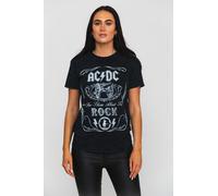 AC/DC T Shirt Cannon Swing Band Logo new Official Dip Dye on Black Unisex