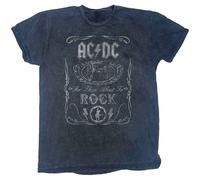 AC/DC T Shirt Cannon Swing Band Logo new Official Dip Dye on Black Unisex