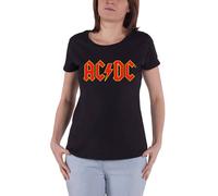 AC/DC T Shirt classic Red Band Logo new Official Womens Skinny Fit