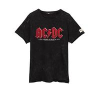 AC/DC T-Shirt for Men and Women | Unisex Black Short Sleeve Rock Band Black Tee | Distressed Logo Let There Be Rock Song Album | Music CD Gifts Merchandise XX-Large
