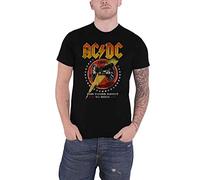 AC/DC T Shirt for Those About to Rock 81 Band Logo Official Mens Black L