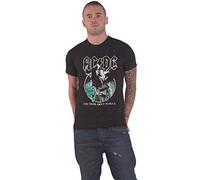 AC/DC T Shirt for Those About to Rock Yellow Outlines Official Unisex Black L