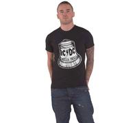 AC/DC T Shirt Hells Bells Classic Distressed Band Logo Official Unisex New Black