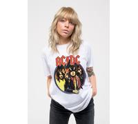 AC/DC T Shirt Highway To Hell Circle Skinny Fit Official Licensed Womens